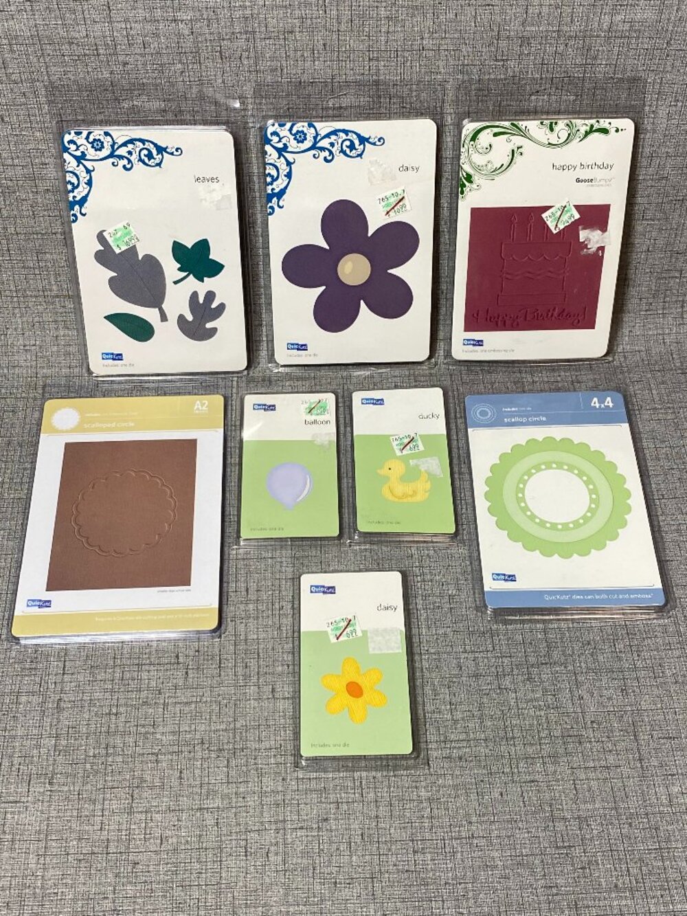 NEW Bundle Quickutz Crafting Lot Embossing Die Cut & Emboss 8pc Lot NIP NOS